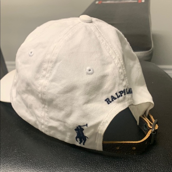 Ralph Lauren White Cap with Blue Embroidery - Picture 3 of 6